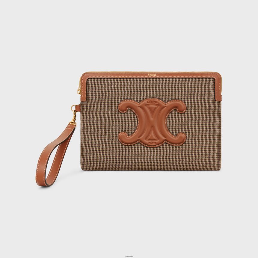 мала торбица са потписом на каиш од пиед де поуле текстила вишебојни CELINE Z2BBHT547 Прибор Жене