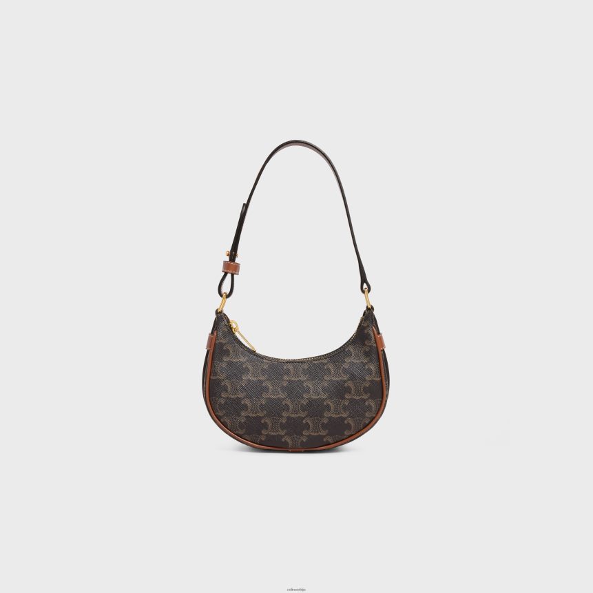 мини ава од триомпхе платна и телеће коже тан CELINE Z2BBHT387 Прибор Жене