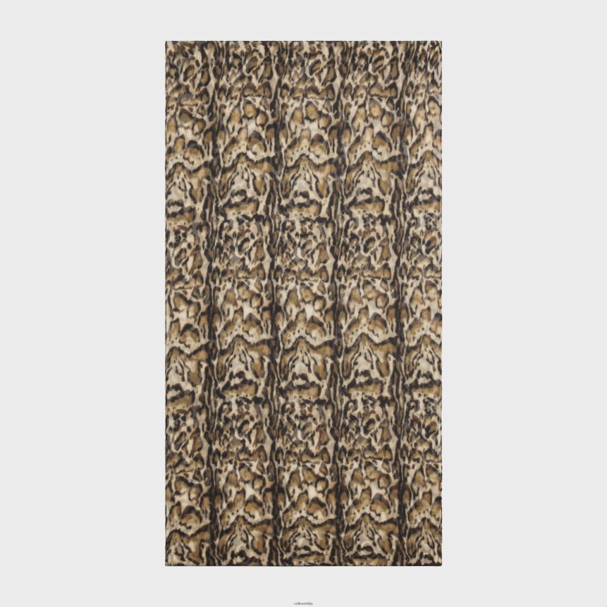 украо у кашмир муслину са принтом оцелота леопард CELINE Z2BBHT1200 Прибор Жене