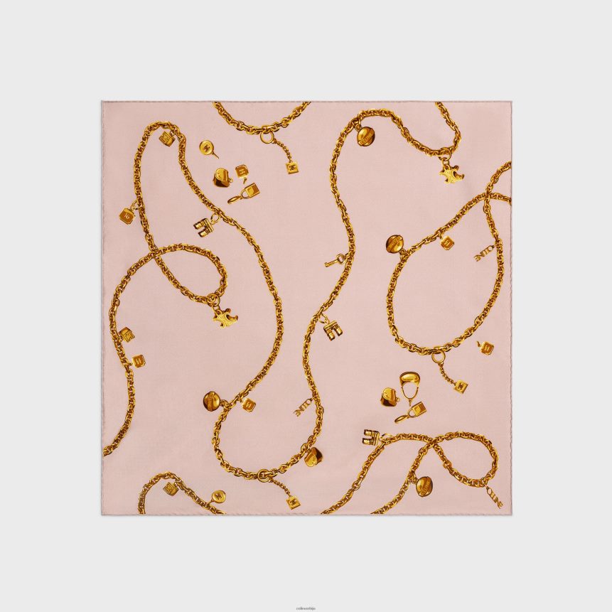 квадратне у ланцима ресе свилени кепер виеук росе CELINE Z2BBHT1206 Прибор Жене