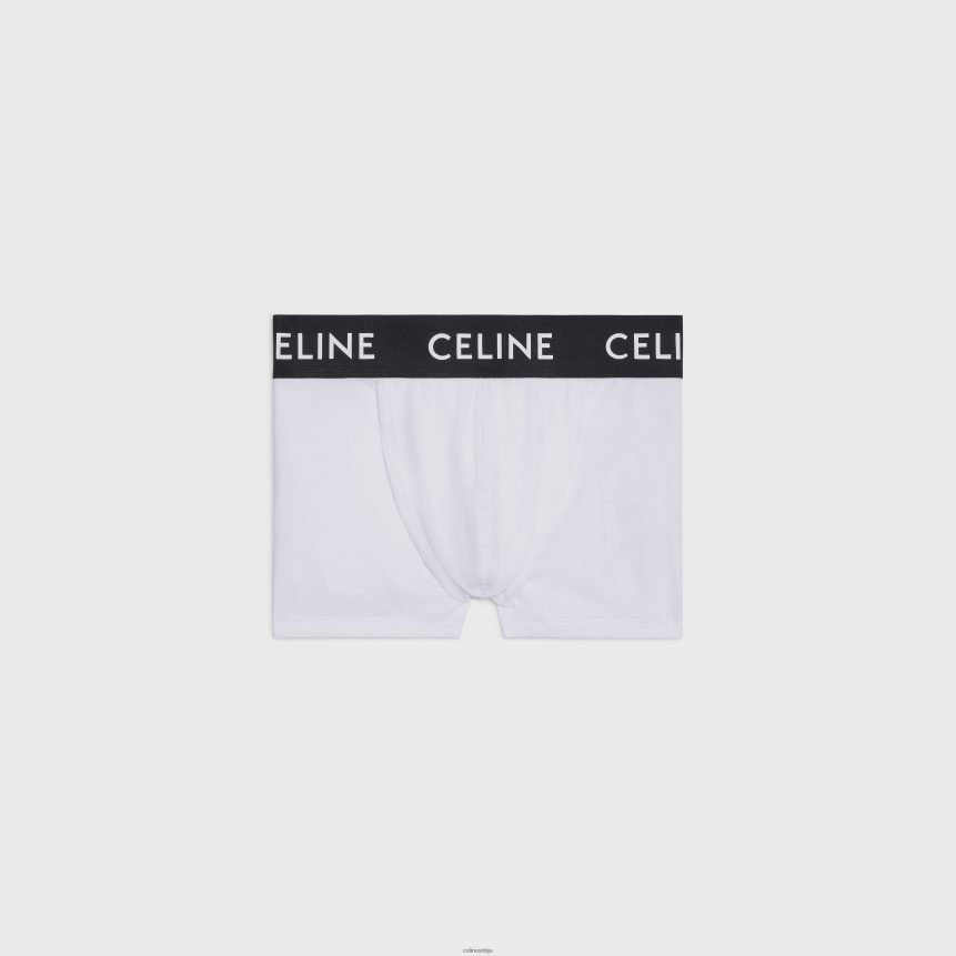 боксерице у памучном дресу бело црно CELINE Z2BBHT2272 Прибор мушкарци