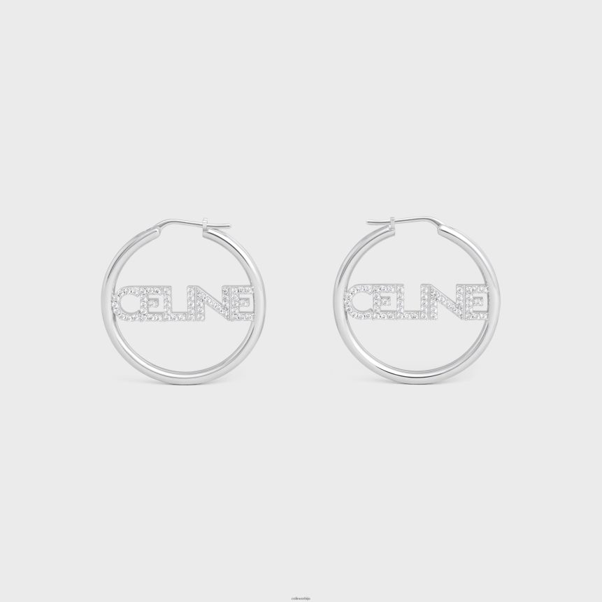 једнобојни страс обручи од месинга са завршном обрадом од родијума и кристалима сребро CELINE Z2BBHT1253 Прибор Жене