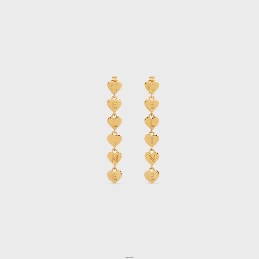 цоеур минђуше од месинга са завршном обрадом злато CELINE Z2BBHT1264 Прибор Жене