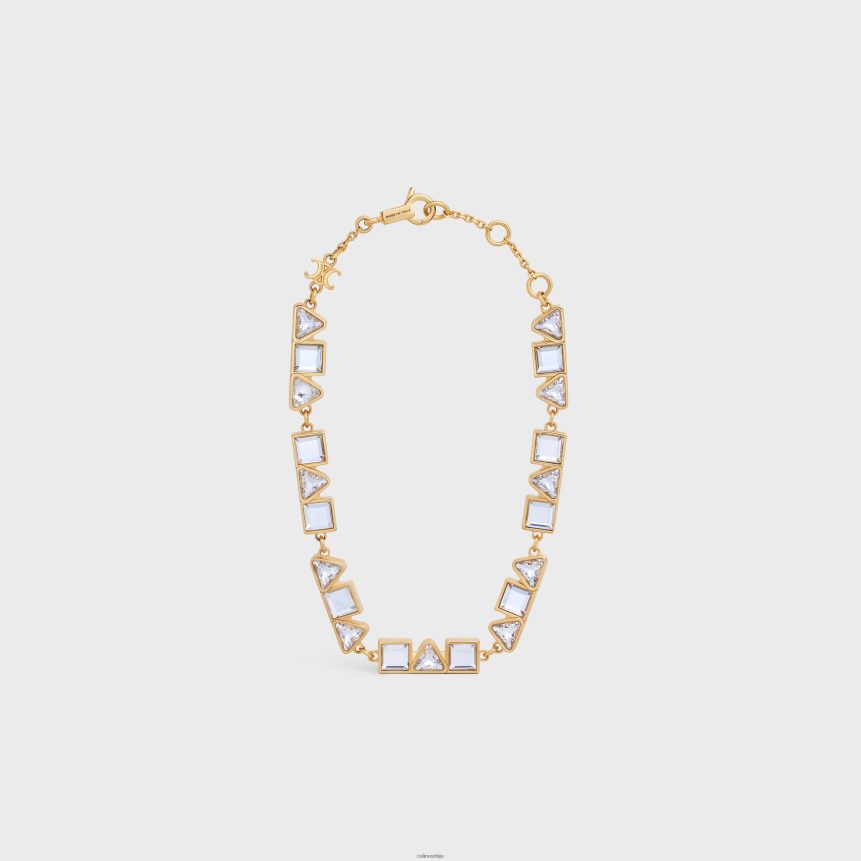 геометријска наруквица од месинга са завршном обрадом и страсом злато CELINE Z2BBHT1266 Прибор Жене