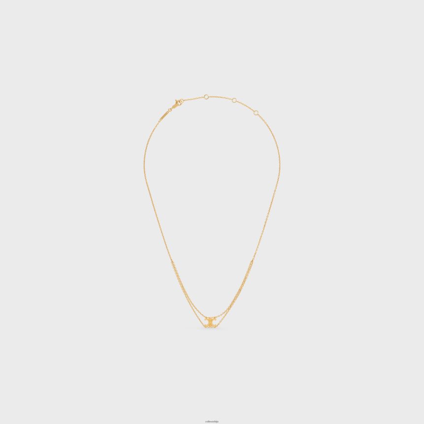 триомпх висећа огрлица од месинга са завршном обрадом злато CELINE Z2BBHT1305 Прибор Жене