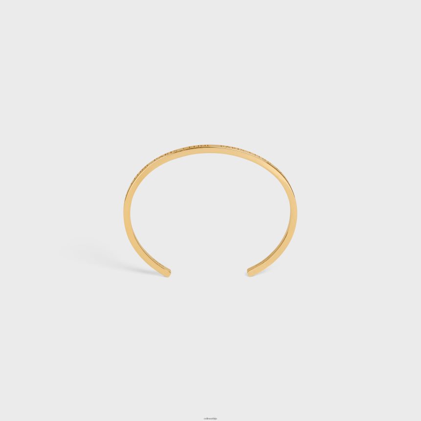 парис танка манжетна од месинга са завршном обрадом злато CELINE Z2BBHT1365 Прибор Жене