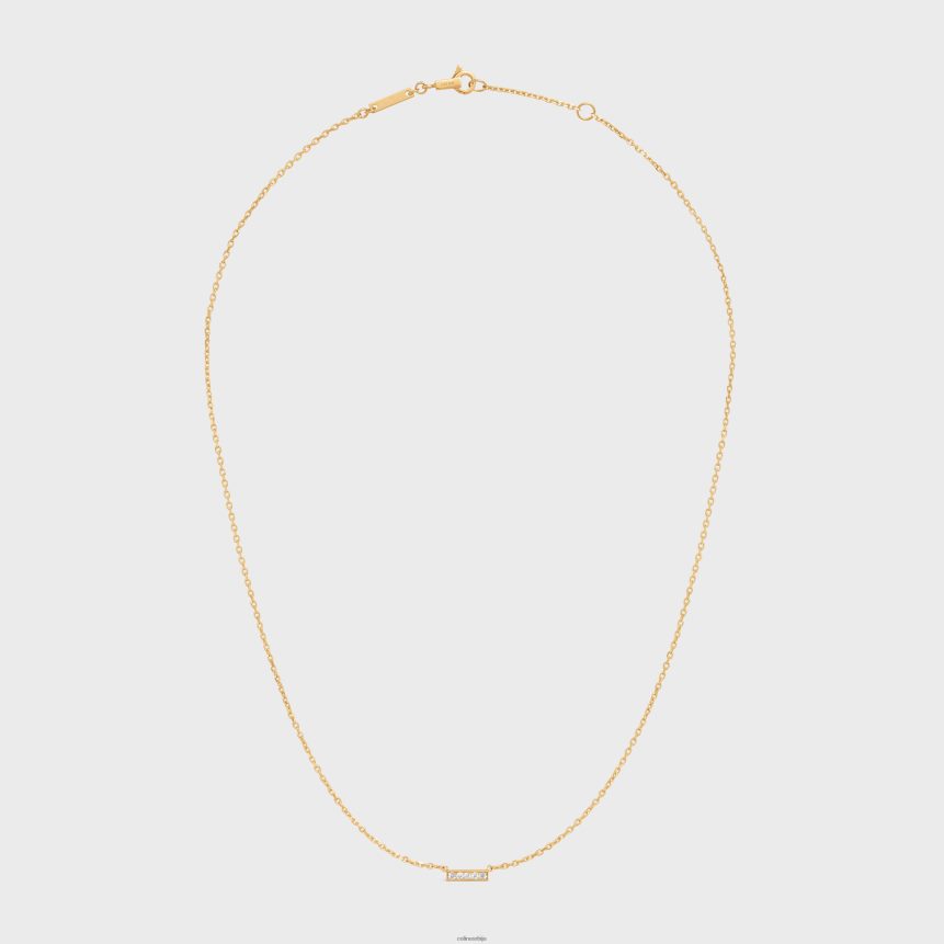 линија огрлица у дијамантима жуто злато и бело CELINE Z2BBHT1394 Прибор Жене