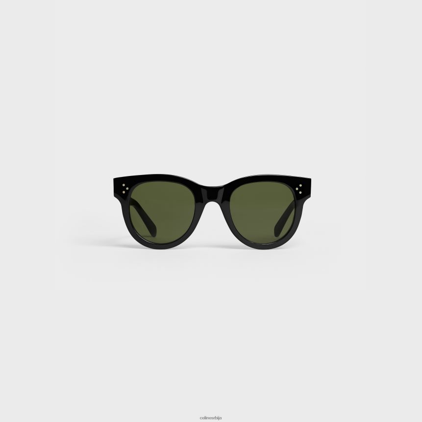 мачје око с003 сунчане наочаре од ацетата са сочивима од минералног стакла црн CELINE Z2BBHT1135 Прибор Жене