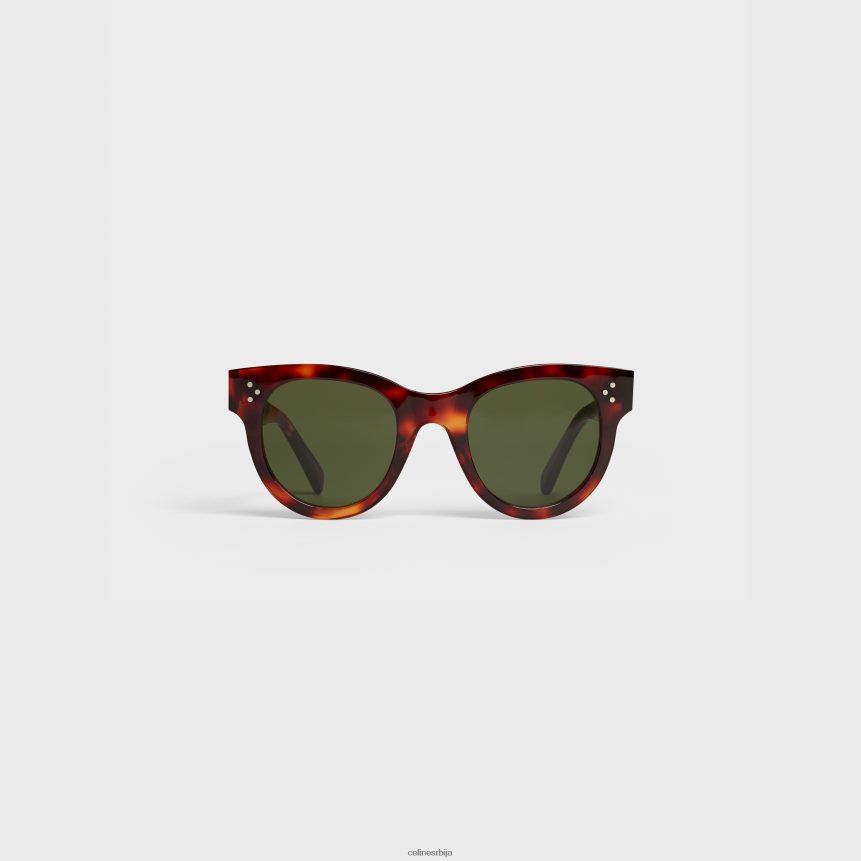 мачје око с003 сунчане наочаре од ацетата са сочивима од минералног стакла мрачна хавана CELINE Z2BBHT1136 Прибор Жене