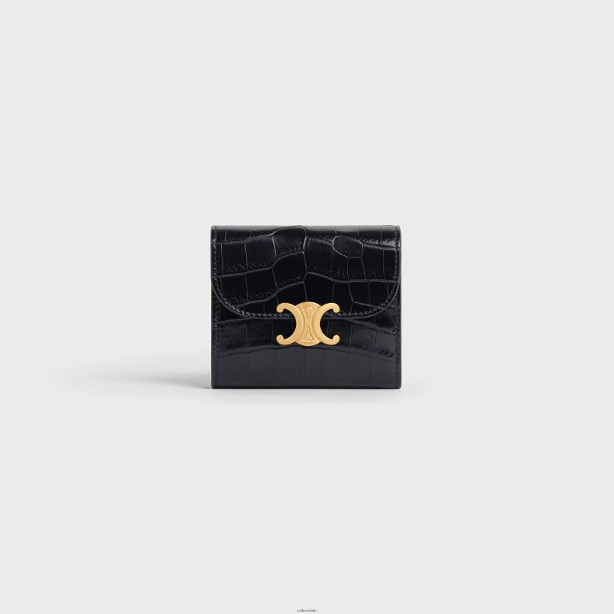 мали новчаник тријумф у нилотицус крокодилу црн CELINE Z2BBHT464 Прибор Жене