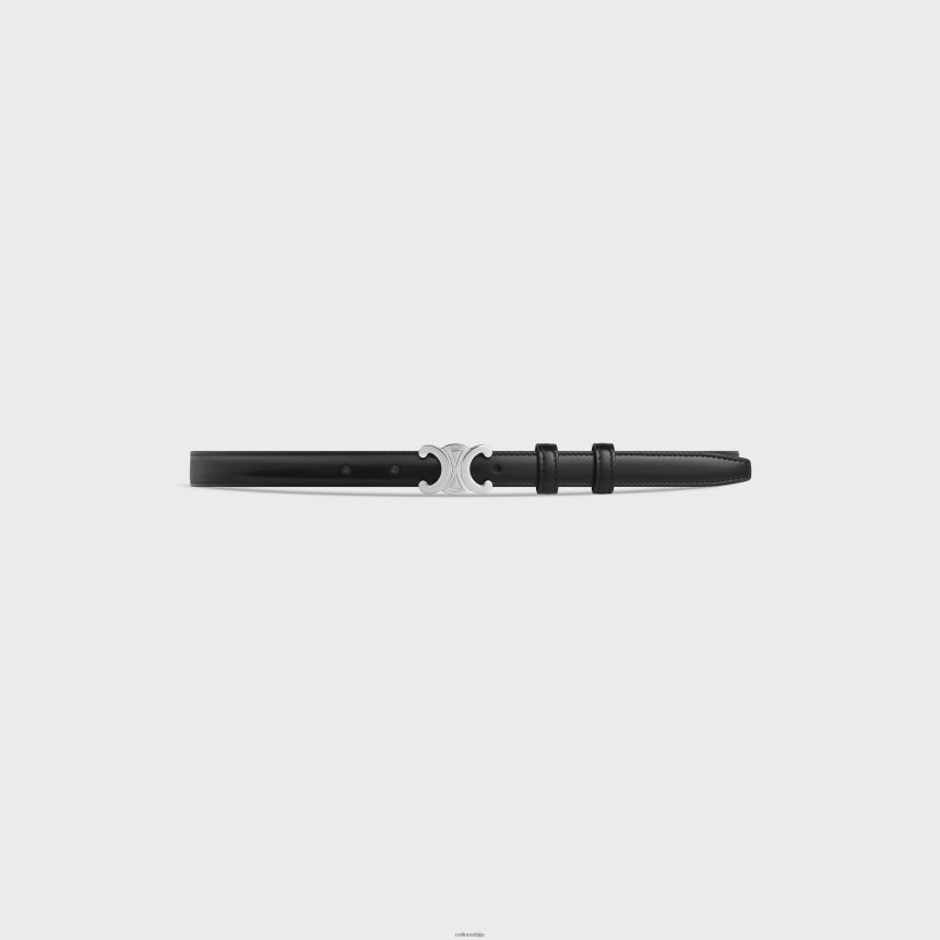 мали тријумфални појас од таурилон коже црн CELINE Z2BBHT1071 Прибор Жене