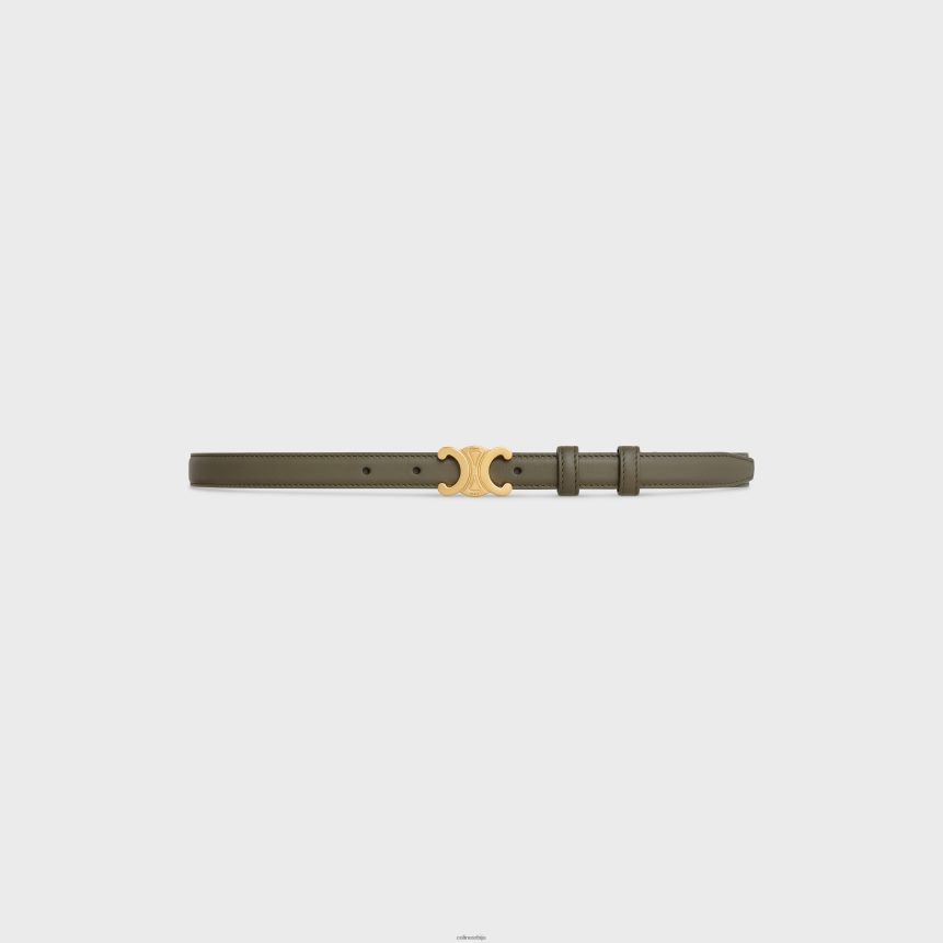 мали тријумфални појас од глатке телеће коже тамна маслина CELINE Z2BBHT1073 Прибор Жене