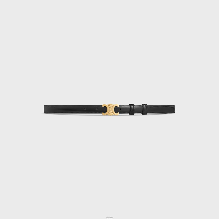 мали тријумфални појас од таурилон коже црн CELINE Z2BBHT1077 Прибор Жене