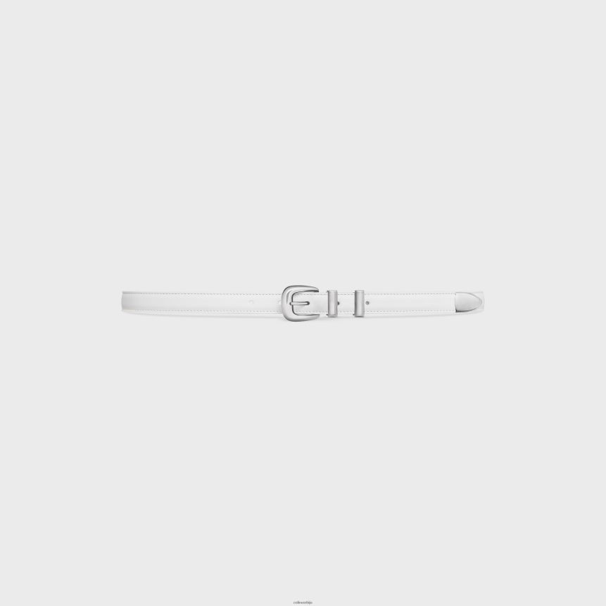 мали западни појас од глатке телеће коже арктичко бело CELINE Z2BBHT1089 Прибор Жене