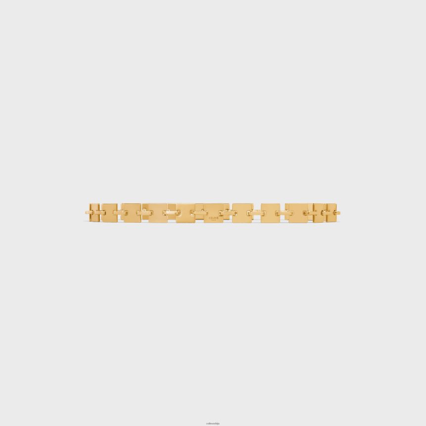 четвртасти ланчани појас од месинга злато CELINE Z2BBHT1091 Прибор Жене