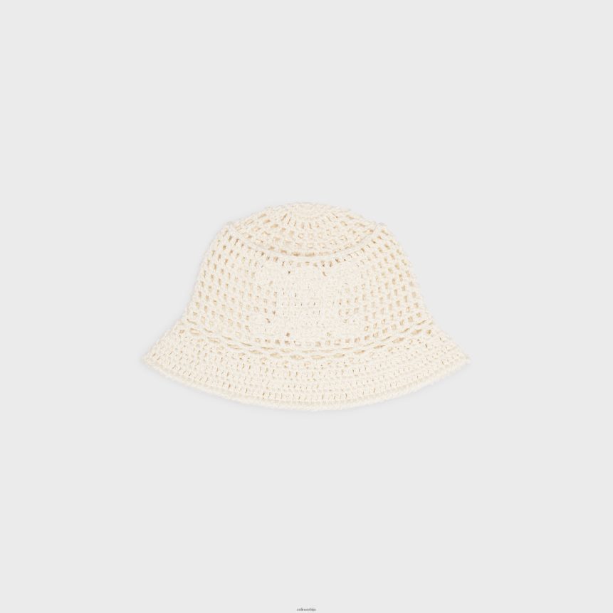 триомпхе цлоцхе капица од хекланог памука бело CELINE Z2BBHT1225 Прибор Жене