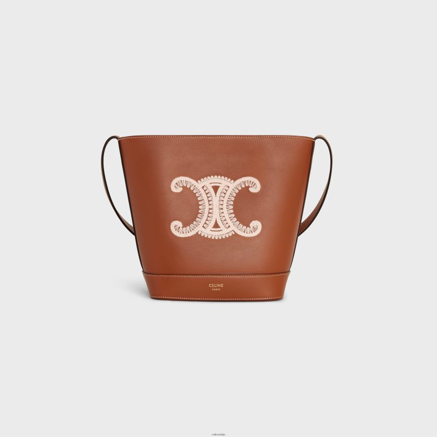 мала кофа цуир триомпхе од глатке телеће коже са тријумф везом тан CELINE Z2BBHT200 Прибор Жене