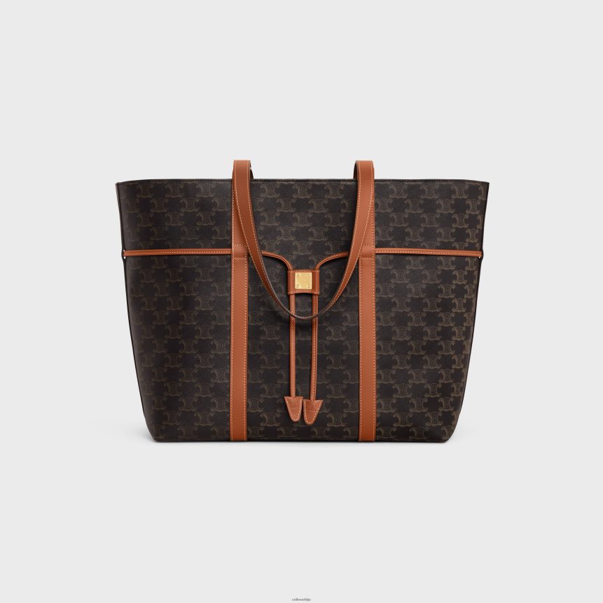 кабас канапа од триомпхе платна и телеће коже тан CELINE Z2BBHT235 Прибор Жене