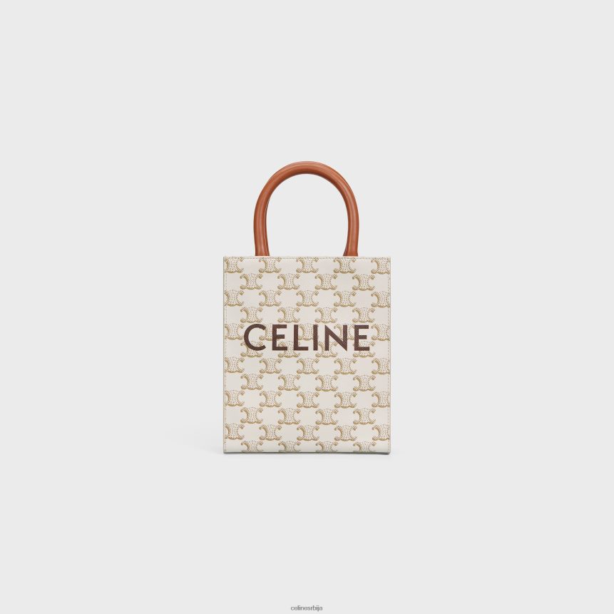 мини вертикалне кабине од триомпхе платна и телеће коже са штампом бео CELINE Z2BBHT239 Прибор Жене