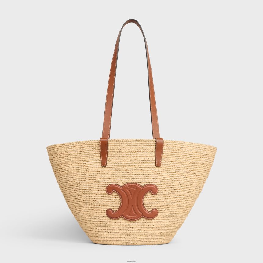 средње еластичан класични паниер од рафије и телеће коже тан CELINE Z2BBHT24 Прибор Жене