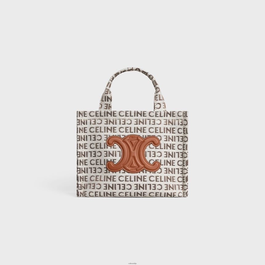 мале цабас тхаис у текстилу са целом површином природан/тан CELINE Z2BBHT249 Прибор Жене