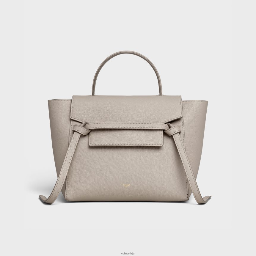 микро торба за каиш од зрнасте телеће коже светло таупе CELINE Z2BBHT266 Прибор Жене