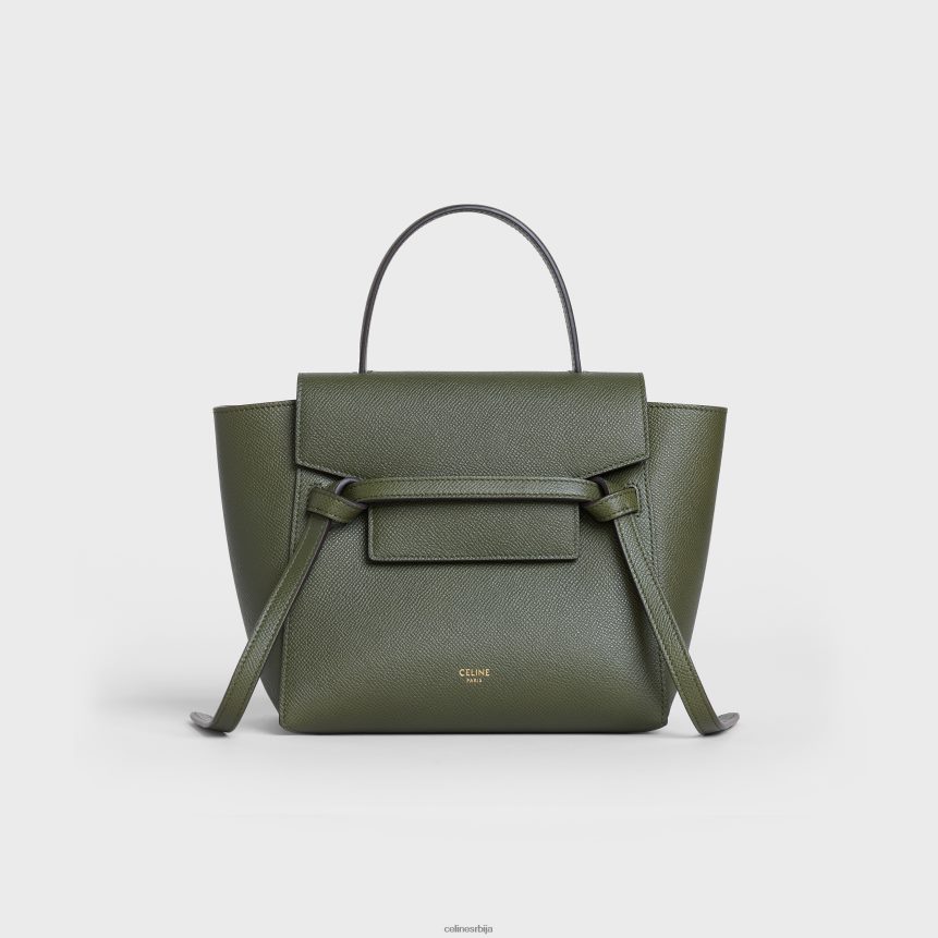 нано торба за појас од зрнасте телеће коже каки CELINE Z2BBHT270 Прибор Жене