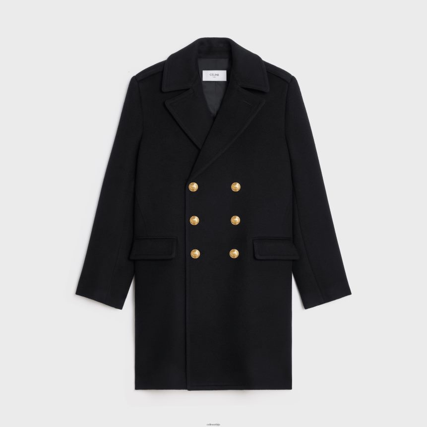 војнички капут од кашмирске вуне црн CELINE Z2BBHT1864 Одећа мушкарци