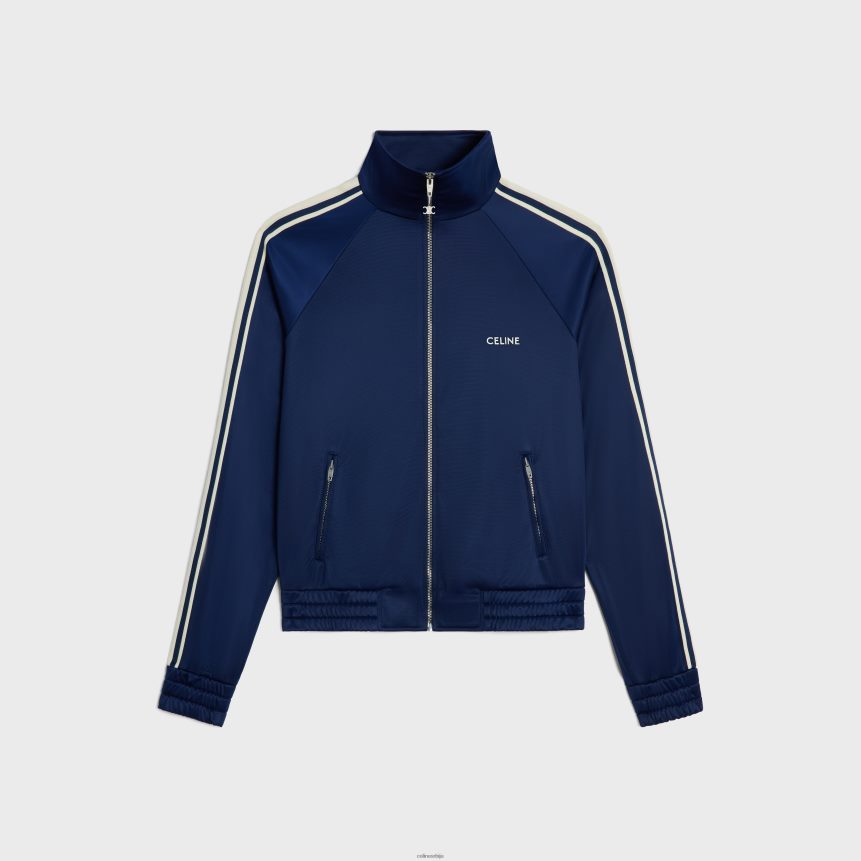 тренерка у винтаге дуплом дресу морнарско/бијело CELINE Z2BBHT1808 Одећа мушкарци