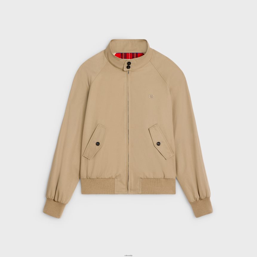 триомпхе блузон јакна од техничког памука беж CELINE Z2BBHT1842 Одећа мушкарци