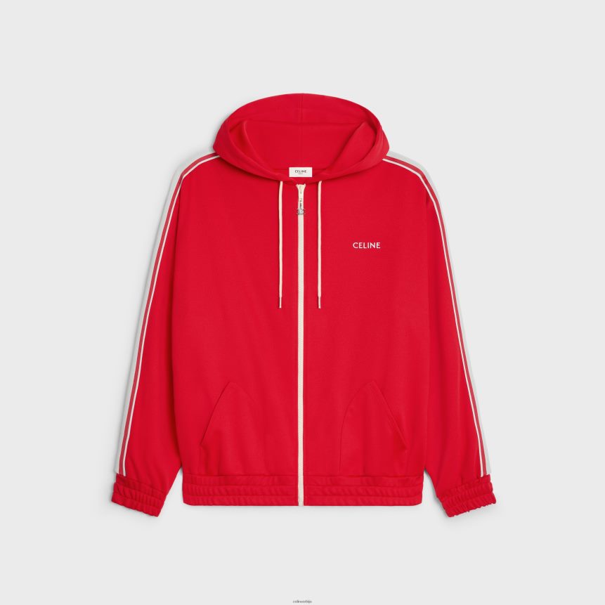 тренерка у дресу са дуплим лицем црвено/бели CELINE Z2BBHT1953 Одећа мушкарци