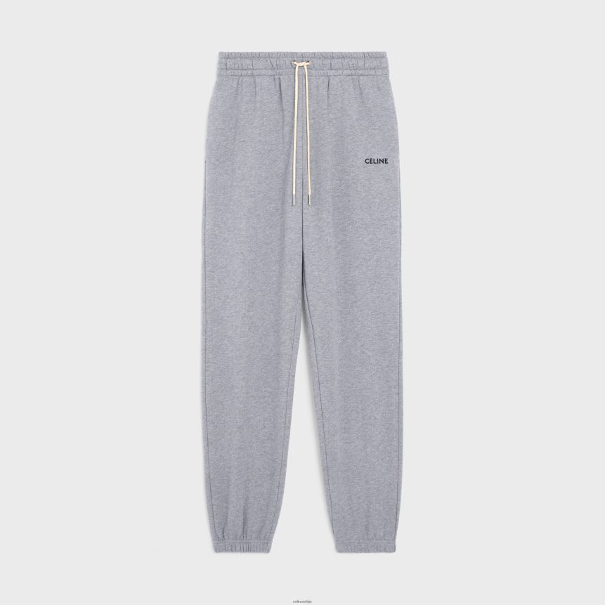 -везене памучне панталоне сива/црна CELINE Z2BBHT2020 Одећа мушкарци