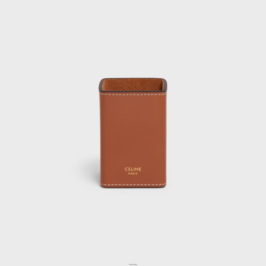 држач парфема 3.4 фл.оз у цалфксину тан CELINE Z2BBHT1461 Прибор мушкарци