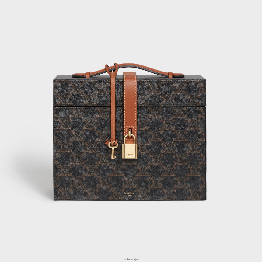 цасе 3 парфеми 6.8 фл.оз у триомпхе платну и природној телећој кожи тан CELINE Z2BBHT1470 Прибор мушкарци