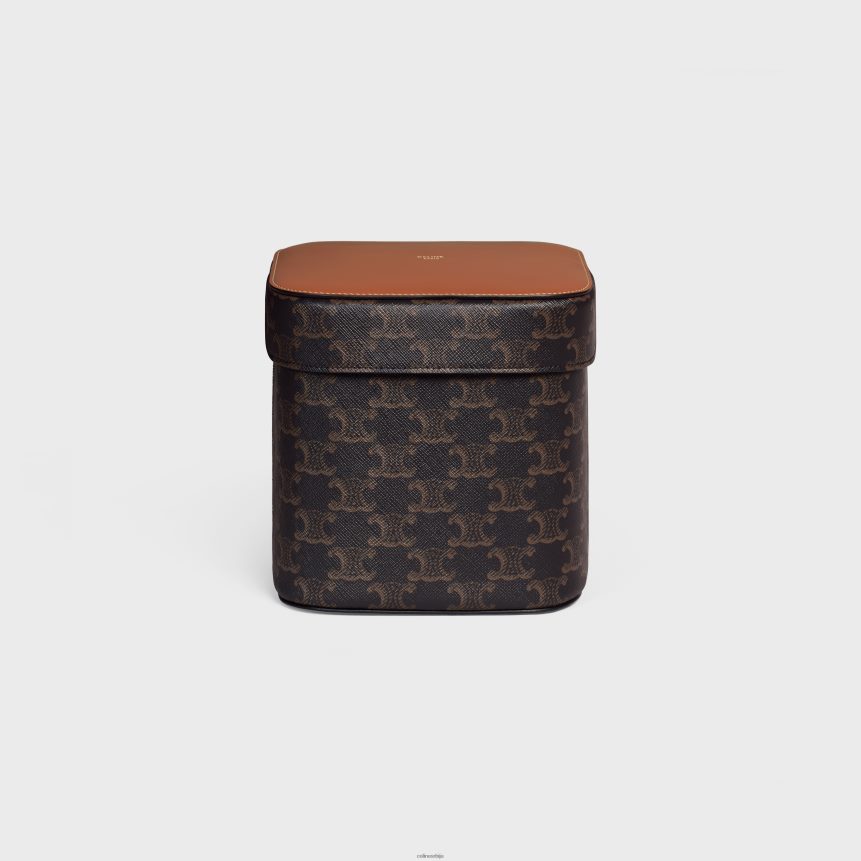 велика кутија од триомпхе платна и телеће коже тан CELINE Z2BBHT1536 Прибор мушкарци