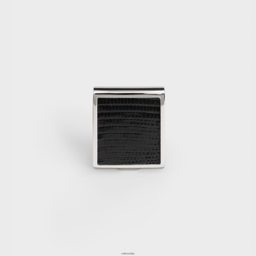 кутија шибица у стерлингу и гуштеру црн CELINE Z2BBHT1544 Прибор мушкарци