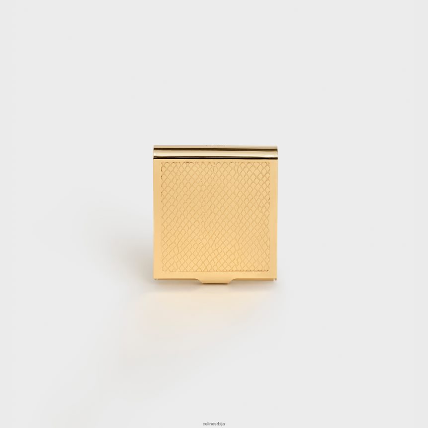 питхон гравирана кутија шибица у месингу злато CELINE Z2BBHT1550 Прибор мушкарци