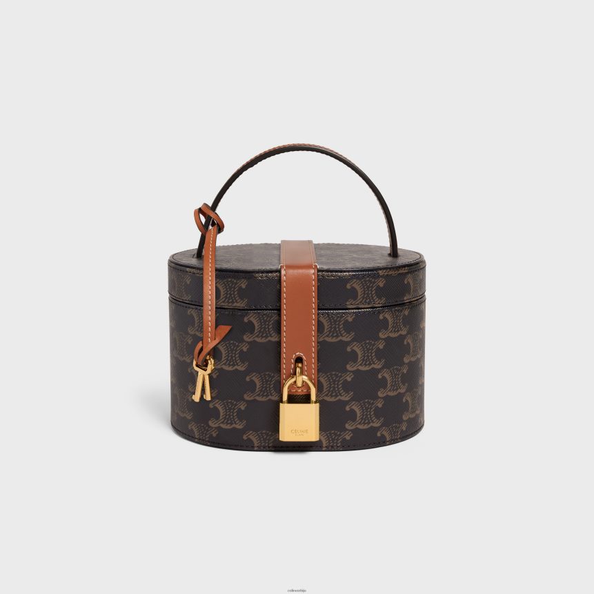 умиваоник од триомпхе платна и телеће коже тан CELINE Z2BBHT1583 Прибор мушкарци