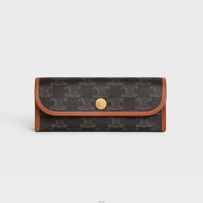 кутија за таблете у тријумфалном платну тан CELINE Z2BBHT1593 Прибор мушкарци