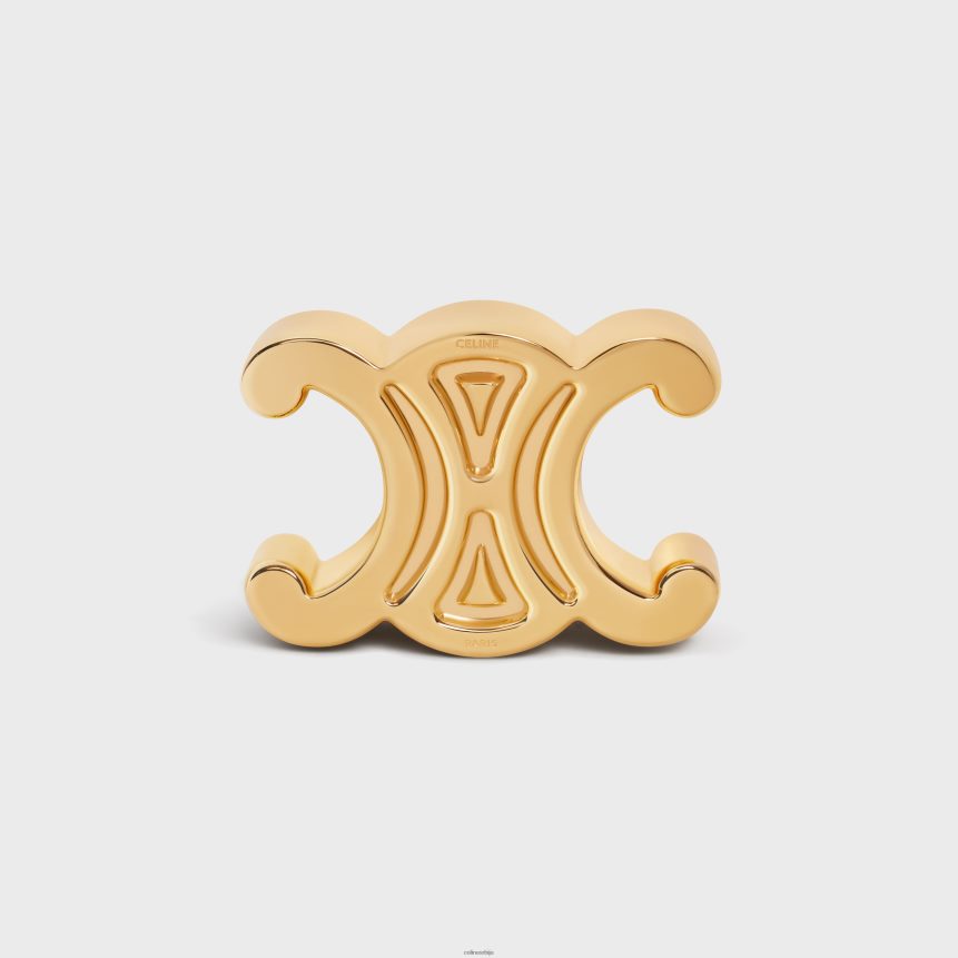 триомпх утег за папир од челика злато CELINE Z2BBHT1651 Прибор мушкарци