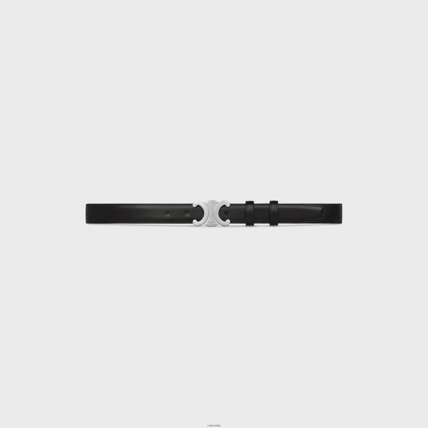 средњи тријумф појас од таурилон коже црн CELINE Z2BBHT2199 Прибор мушкарци