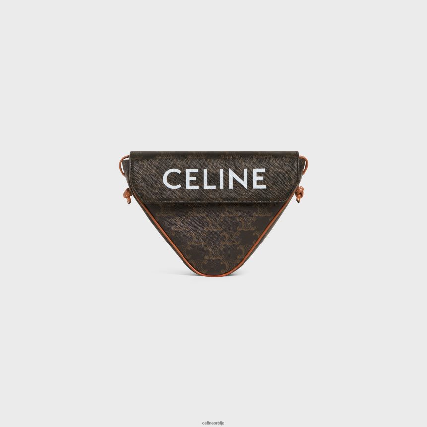 троугласта торба у тријумф платну са штампом тан CELINE Z2BBHT2095 Прибор мушкарци